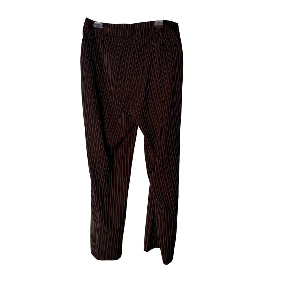 good clothes Brown Teal Striped Dress Pants Women's Size 14